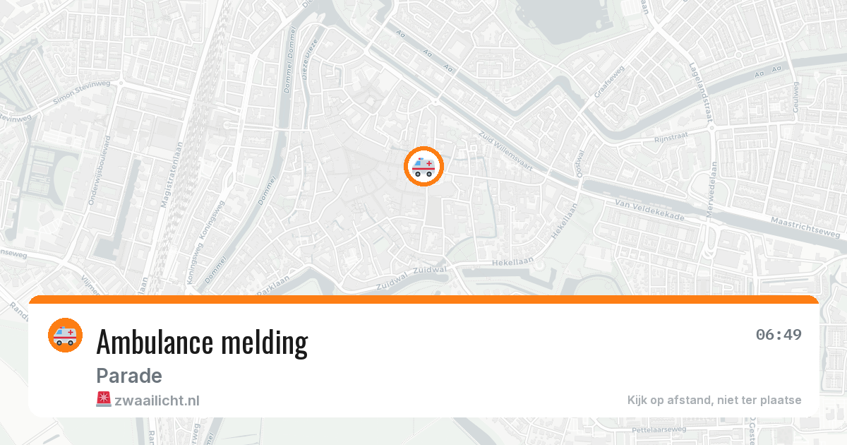 Ambulance melding — 24 mei 2026