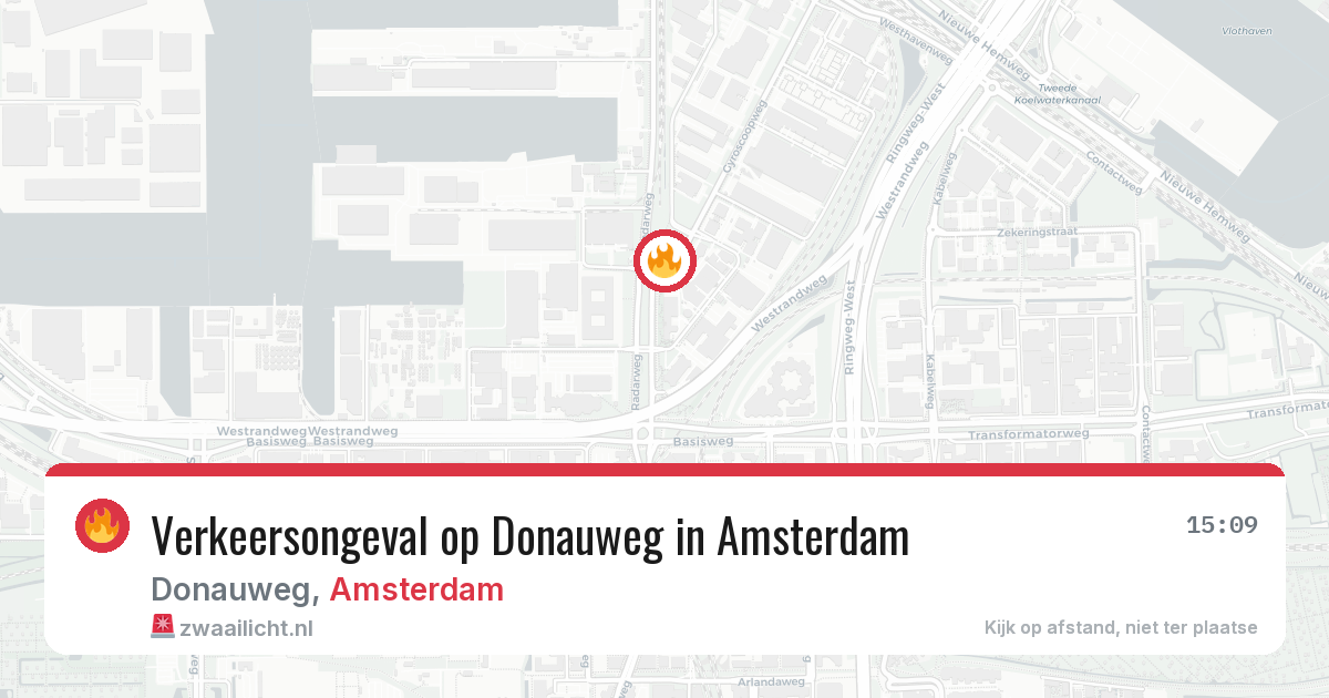 Verkeersongeval op Donauweg in Amsterdam — 5 jun 2026