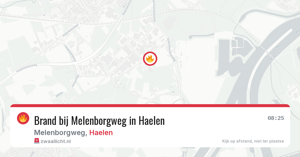 Brand bij Melenborgweg in Haelen — 29 apr 2026