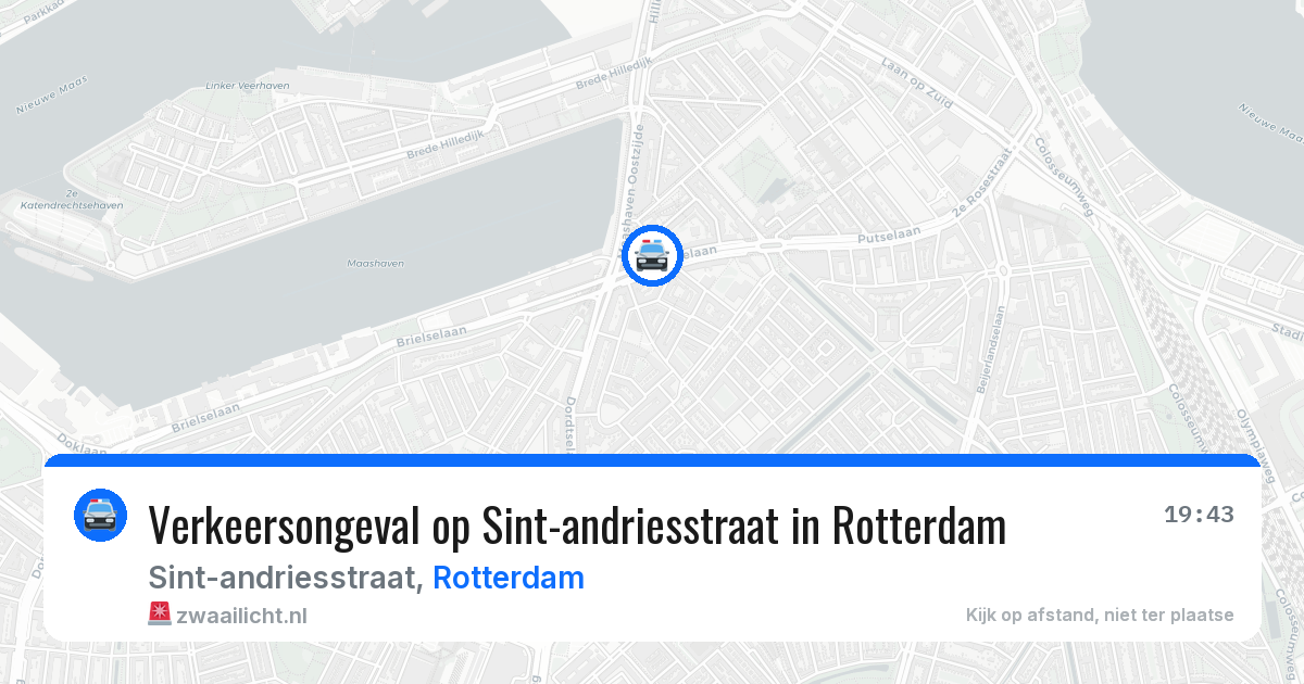 Verkeersongeval op Sint-andriesstraat in Rotterdam — 26 mei 2026
