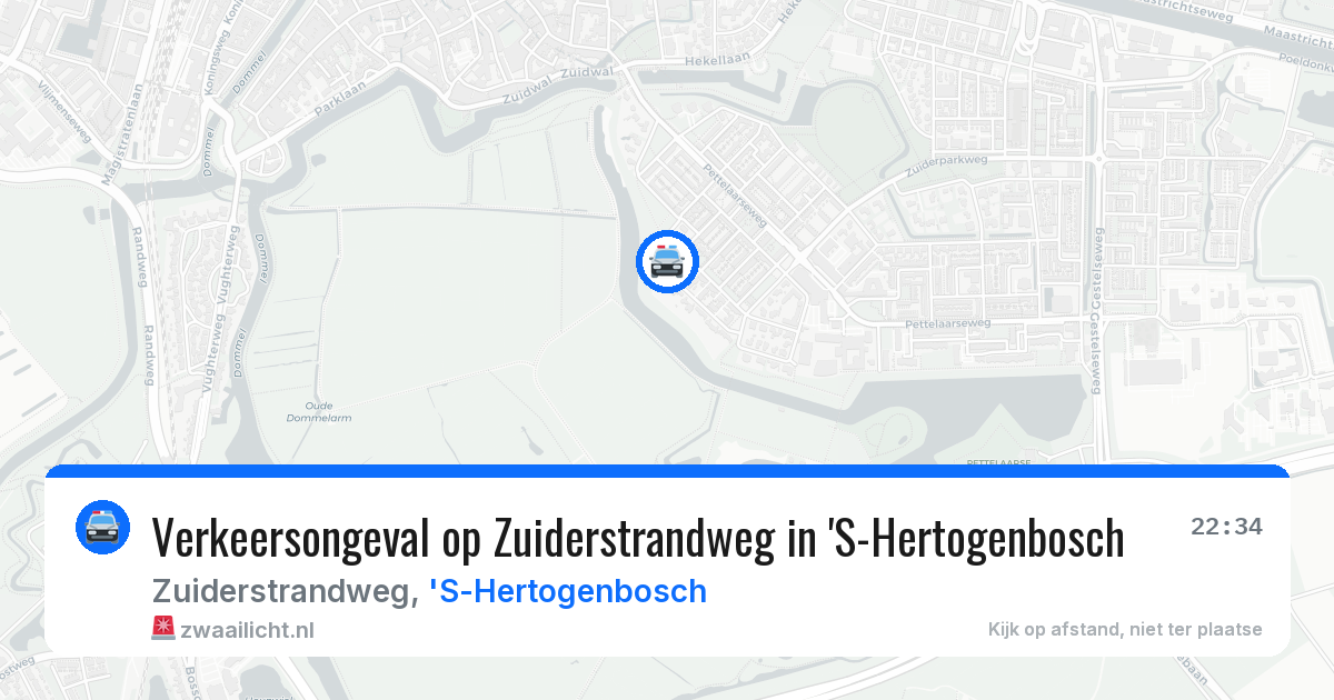 Verkeersongeval op Zuiderstrandweg in 'S-Hertogenbosch — 26 mei 2026