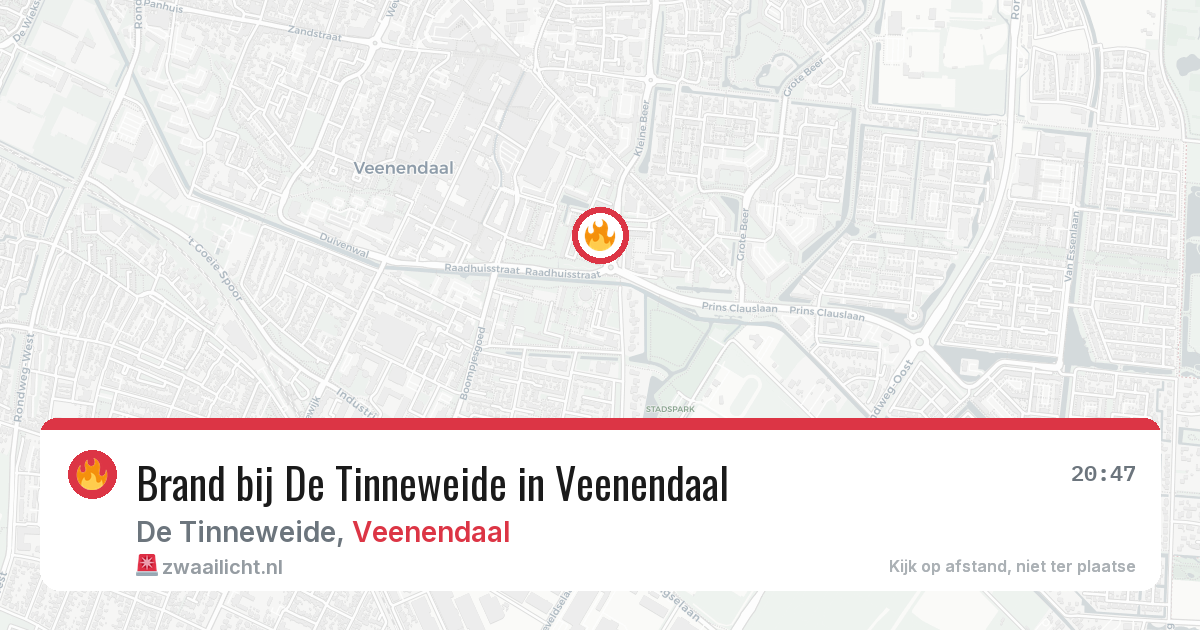 Brand bij De Tinneweide in Veenendaal — 12 jul 2026