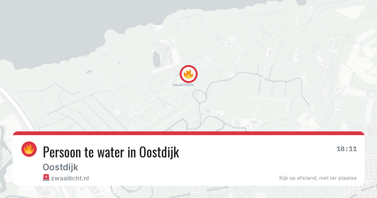 Persoon te water in Oostdijk — 27 jan 2026