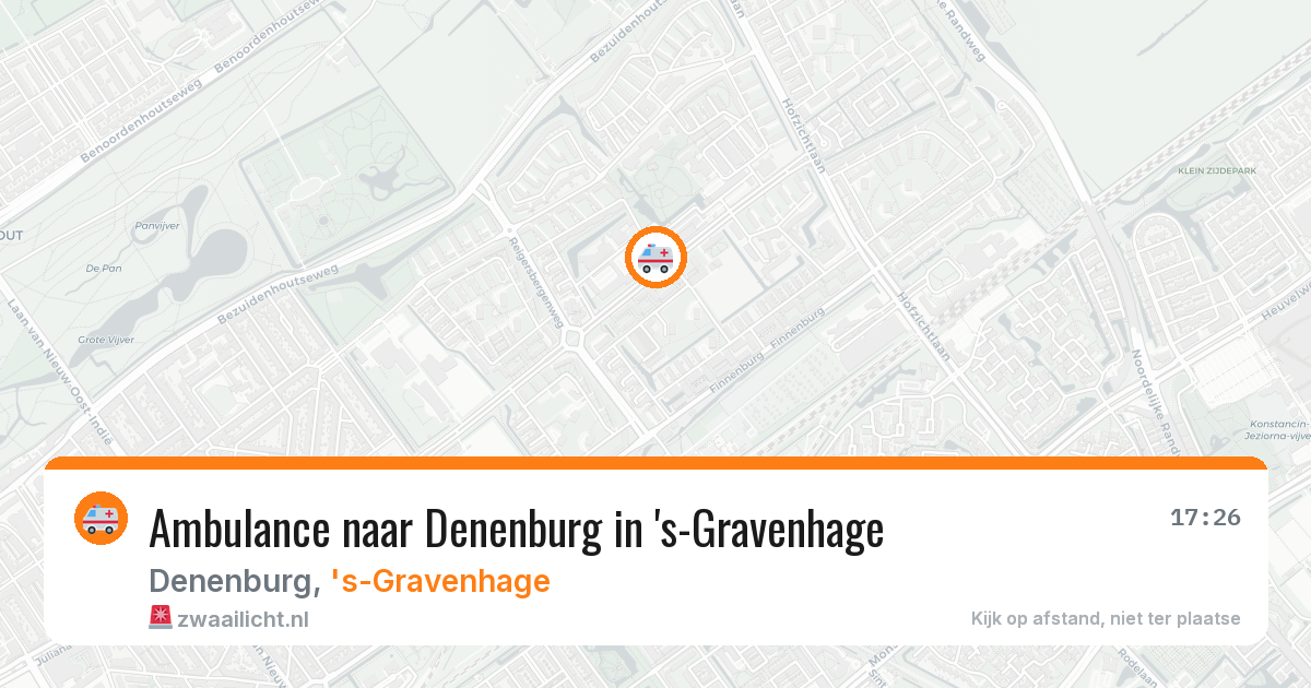 Ambulance naar Denenburg in 's-Gravenhage — 4 jul 2026