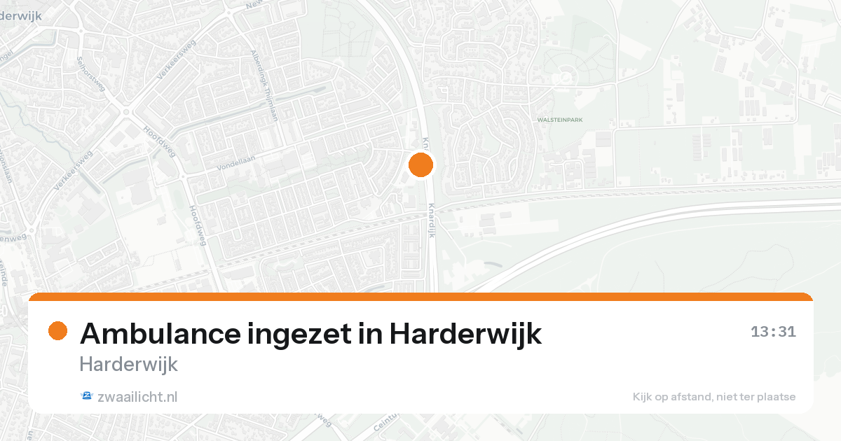 Ambulance ingezet in Harderwijk — 14 aug 2026
