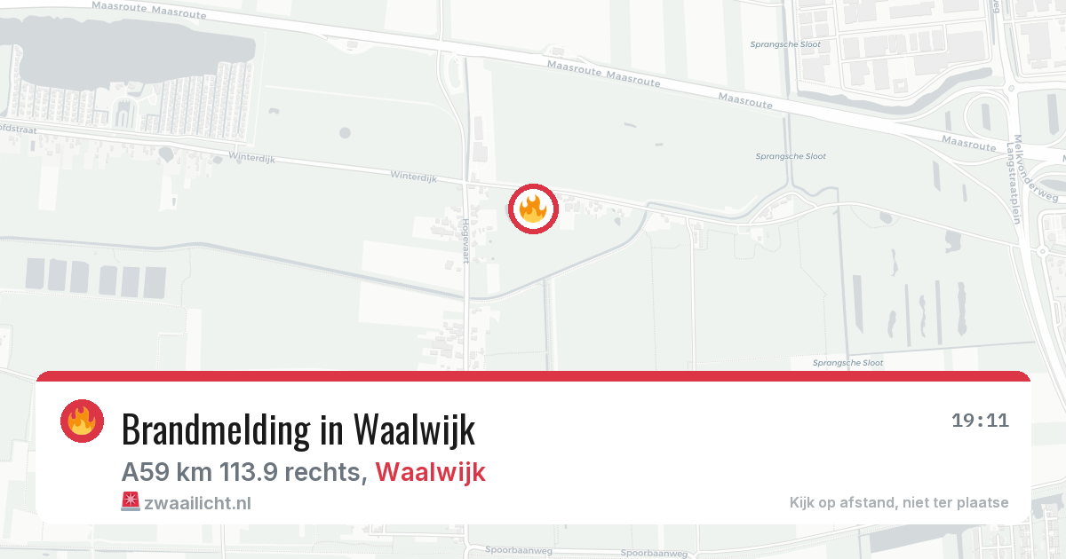 Brandmelding in Waalwijk — 17 mrt 2026