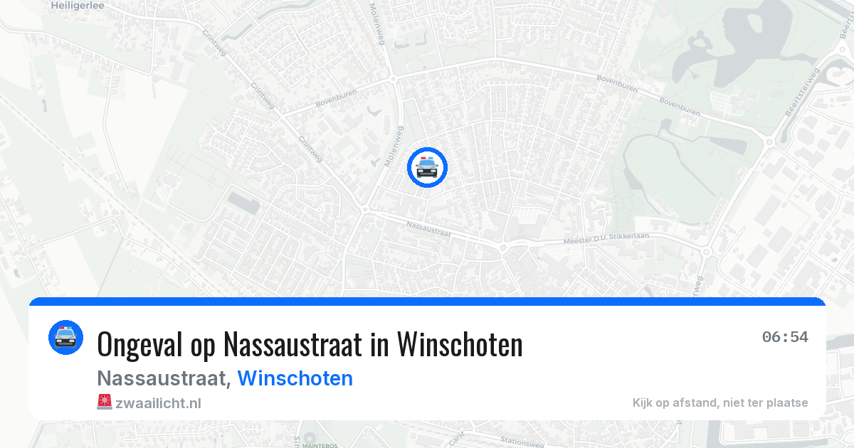 Ongeval op Nassaustraat in Winschoten — 31 jul 2026
