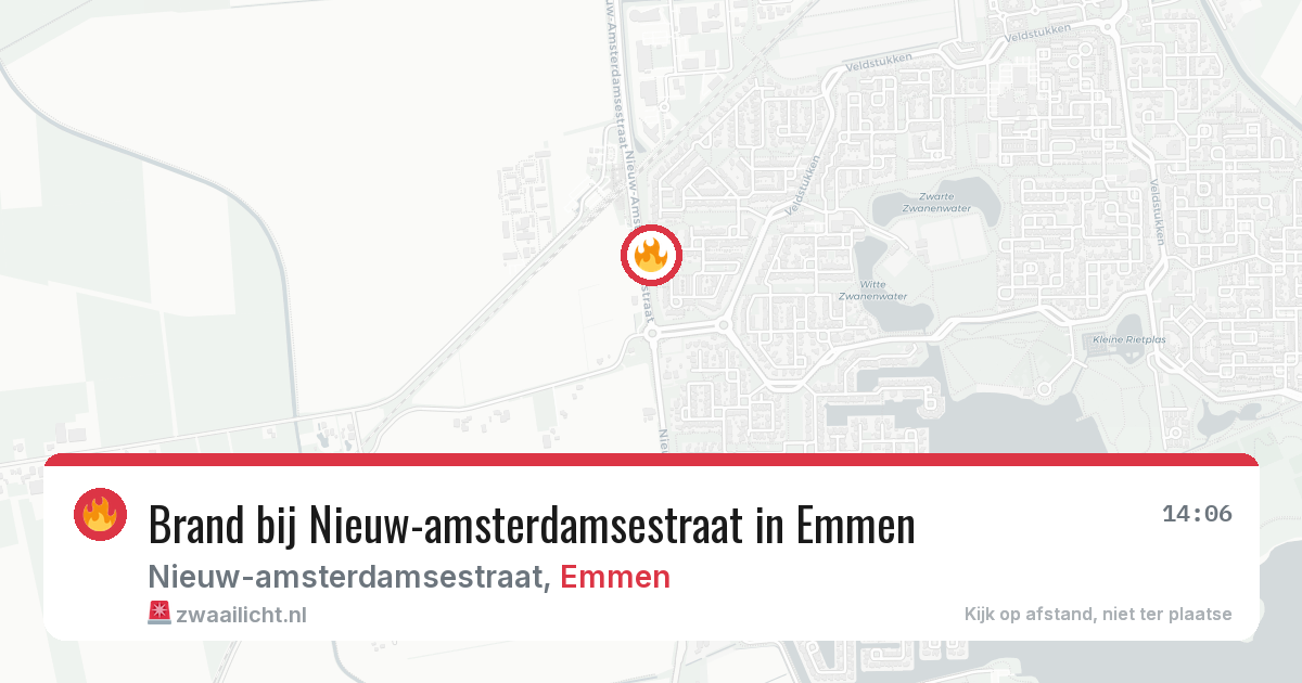 Brand bij Nieuw-amsterdamsestraat in Emmen — 30 jul 2026