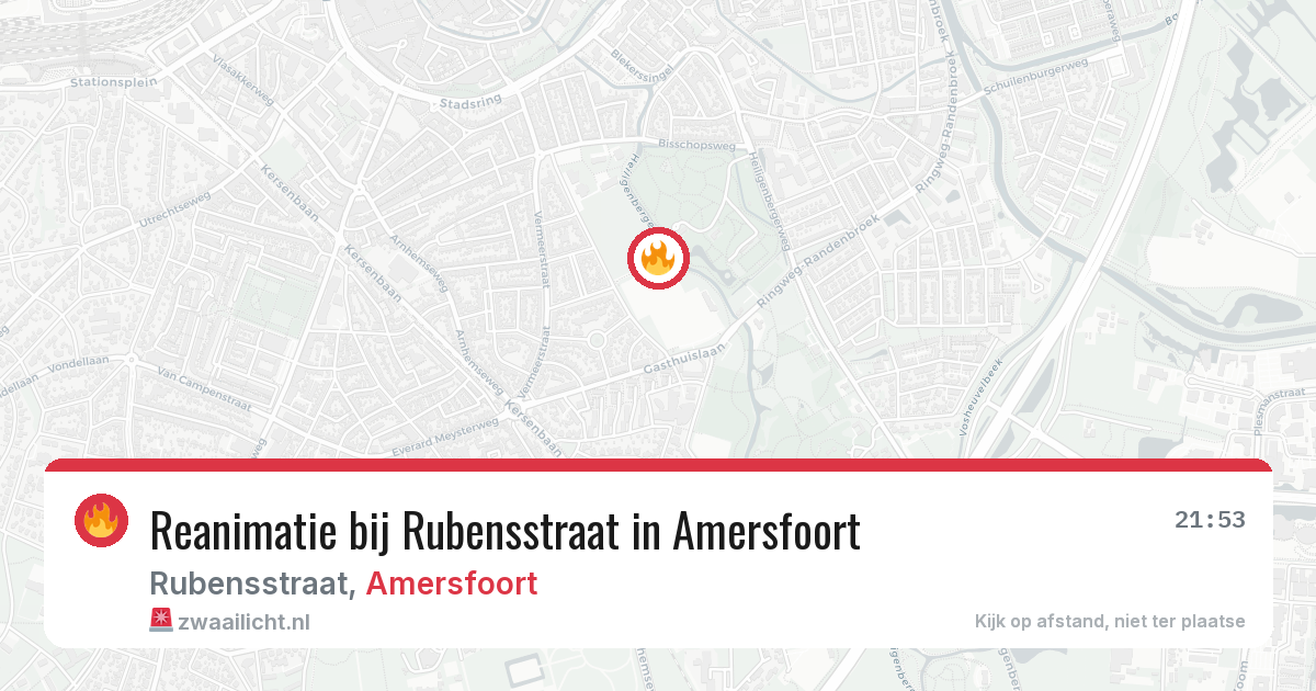 Reanimatie bij Rubensstraat in Amersfoort — 7 mei 2026