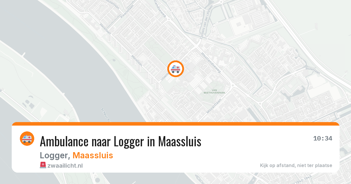 Ambulance naar Logger in Maassluis — 19 mrt 2026