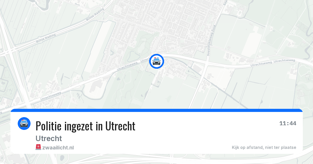 Politie ingezet in Utrecht — 4 apr 2026 | 🚨 Zwaailicht.nl