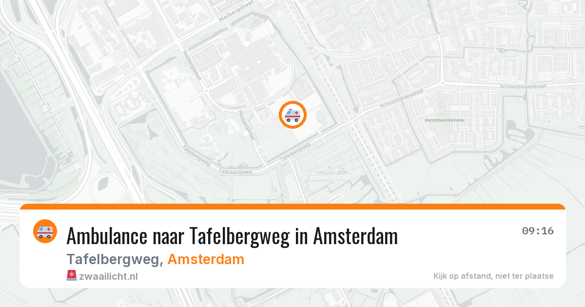 Ambulance naar Tafelbergweg in Amsterdam — 30 jun 2026