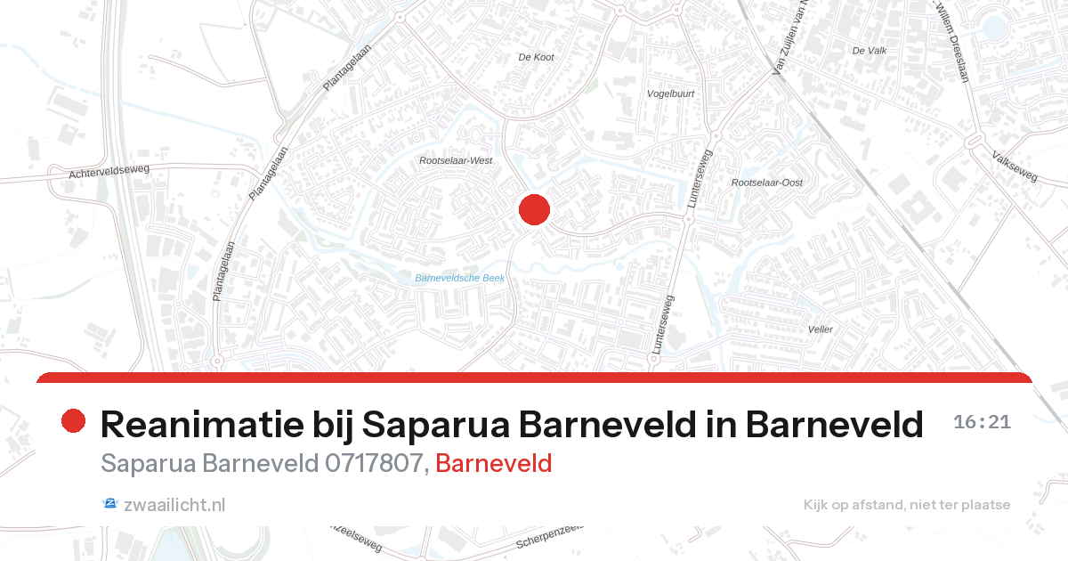 Reanimatie bij Saparua Barneveld in Barneveld — 25 feb 2026