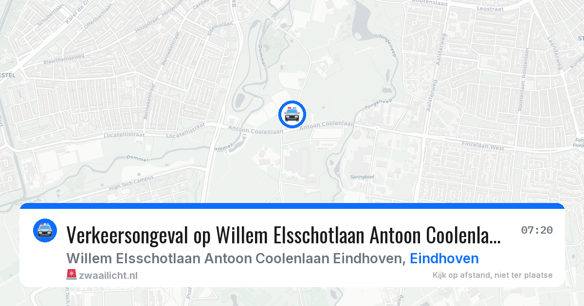 Verkeersongeval op Willem Elsschotlaan Antoon Coolenlaan Eindhoven in Eindhoven — 18 jun 2026