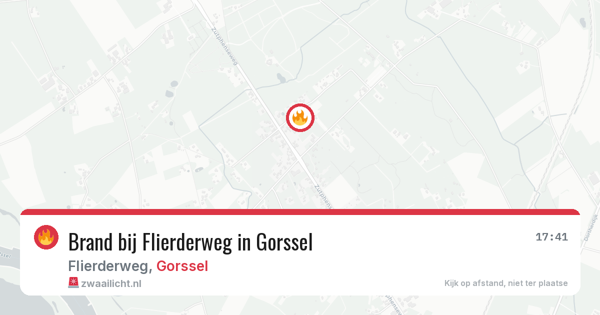 Brand bij Flierderweg in Gorssel — 1 mrt 2026