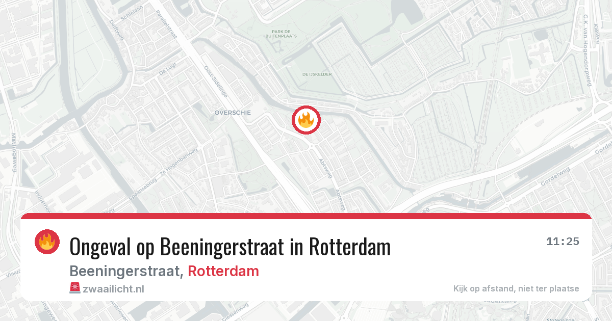 Ongeval op Beeningerstraat in Rotterdam — 12 mei 2026