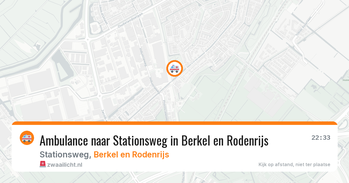 Ambulance naar Stationsweg in Berkel en Rodenrijs — 17 jun 2026