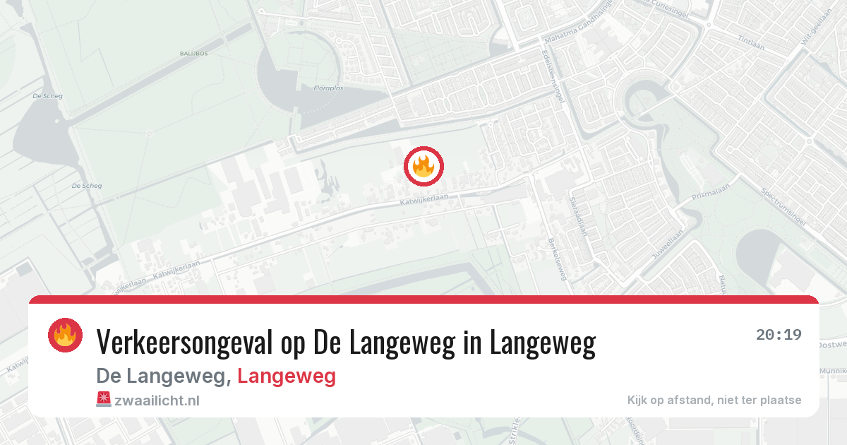 Verkeersongeval op De Langeweg in Langeweg — 23 mei 2026