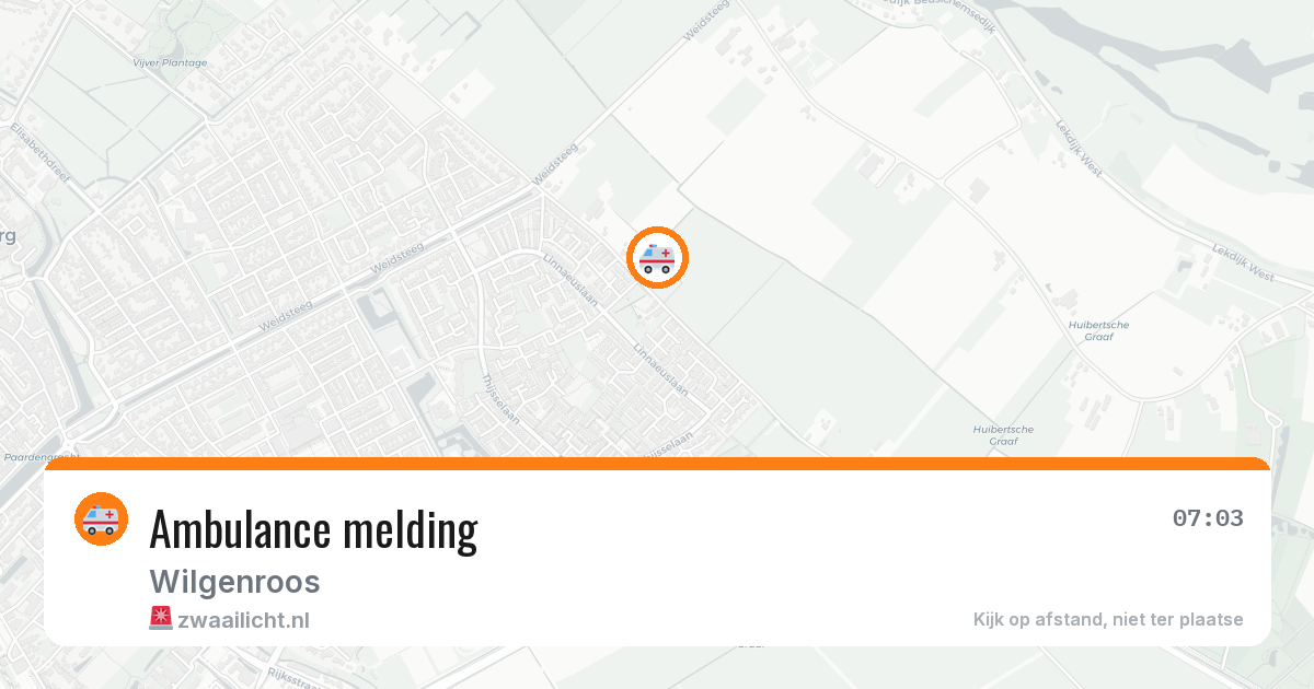 Ambulance melding — 29 jul 2026