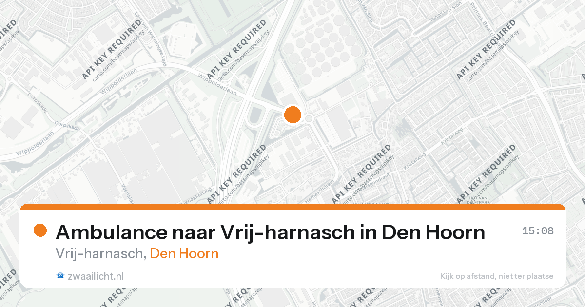 Ambulance naar Vrij-harnasch in Den Hoorn — 26 aug 2026