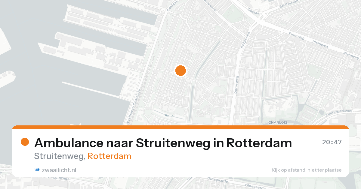 Ambulance naar Struitenweg in Rotterdam — 30 jan 2026