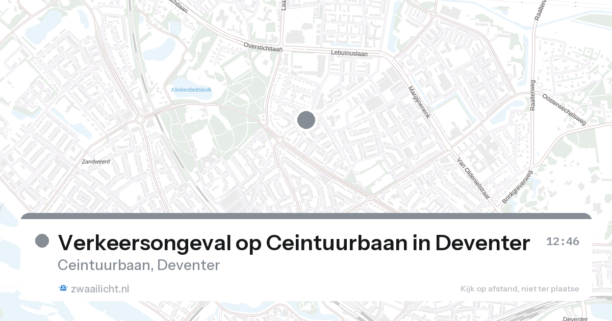 Verkeersongeval op Ceintuurbaan in Deventer — 27 aug 2026