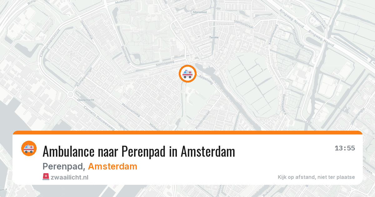 Ambulance naar Perenpad in Amsterdam — 14 mei 2026