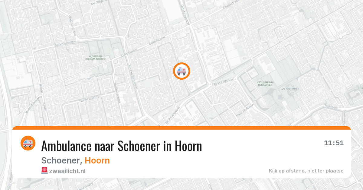 Ambulance naar Schoener in Hoorn — 30 jan 2026