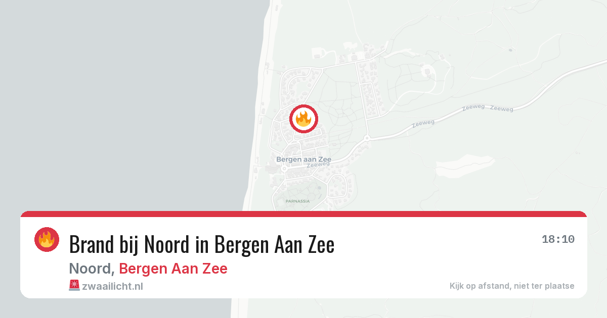 Brand bij Noord in Bergen Aan Zee — 25 mei 2026