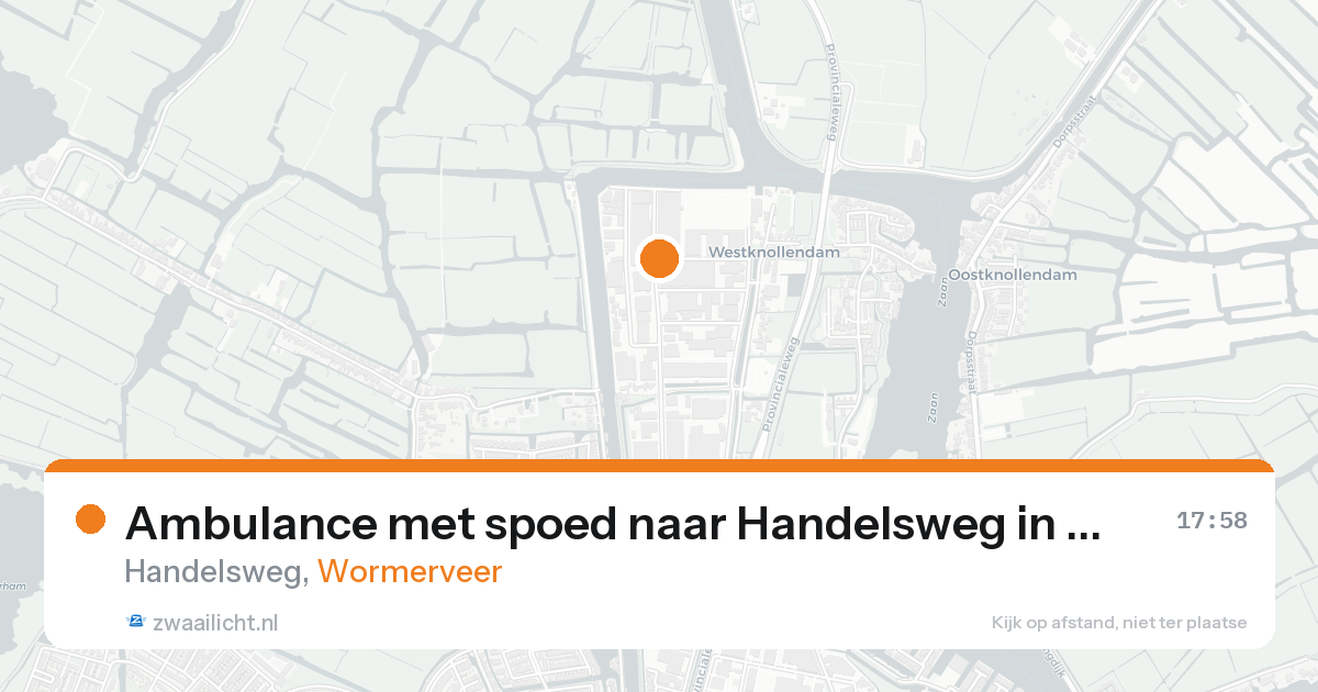 Ambulance met spoed naar Handelsweg in Wormerveer — 28 mei 2026