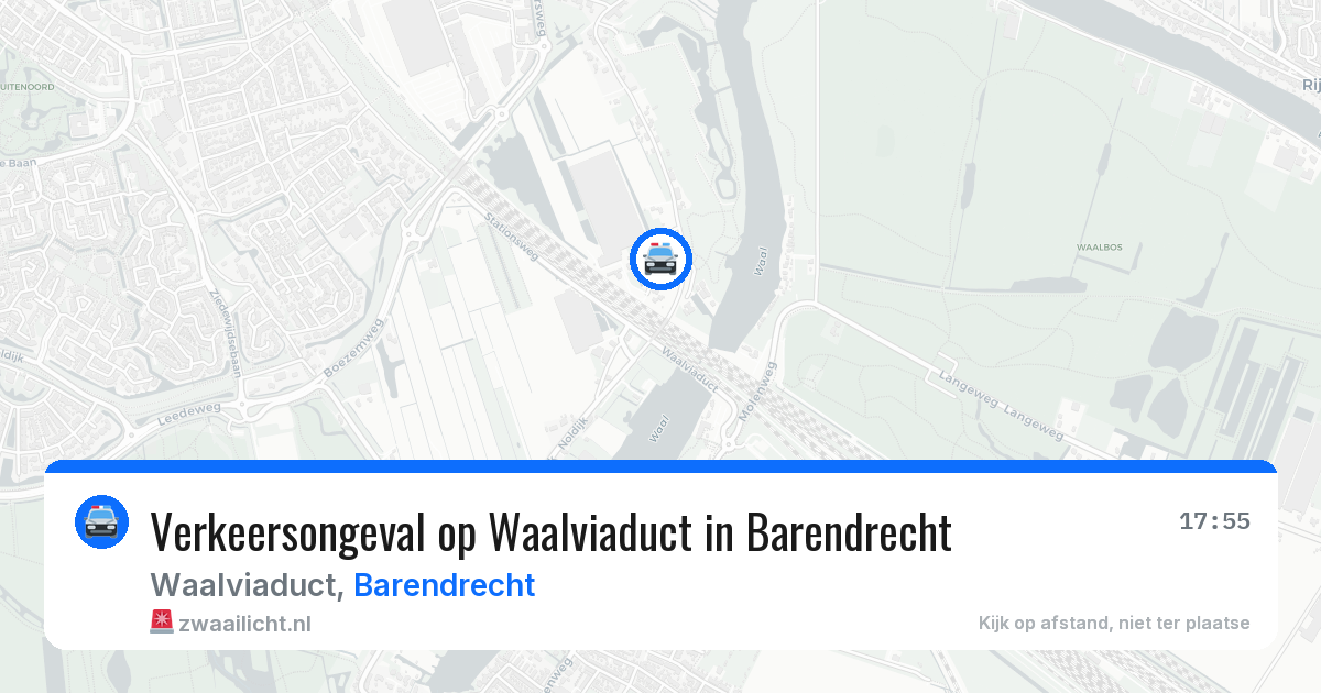 Verkeersongeval op Waalviaduct in Barendrecht — 24 jun 2026