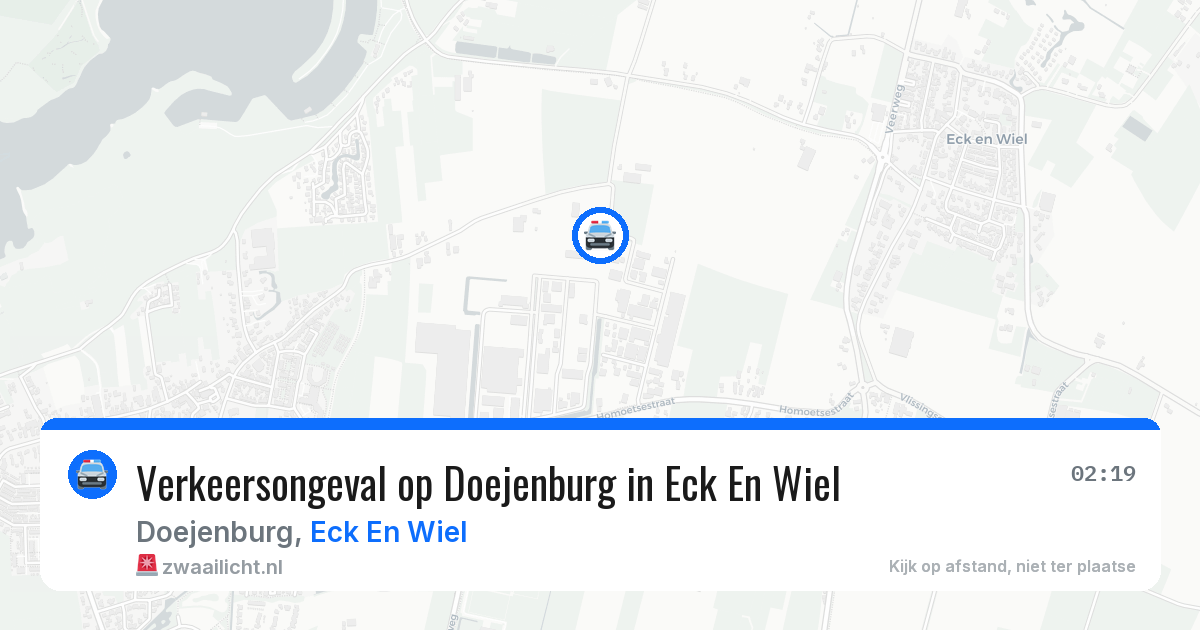 Verkeersongeval op Doejenburg in Eck En Wiel — 31 mei 2026