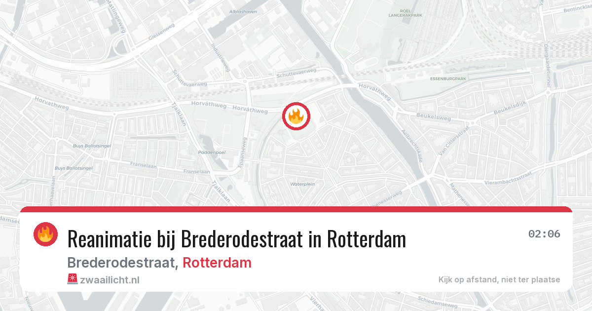 Reanimatie bij Brederodestraat in Rotterdam — 20 mei 2026