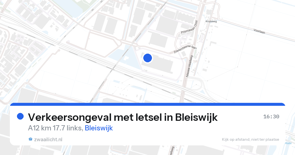 Verkeersongeval met letsel in Bleiswijk — 28 aug 2026
