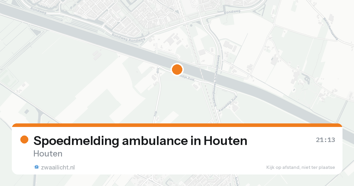 Spoedmelding ambulance in Houten — 16 aug 2026