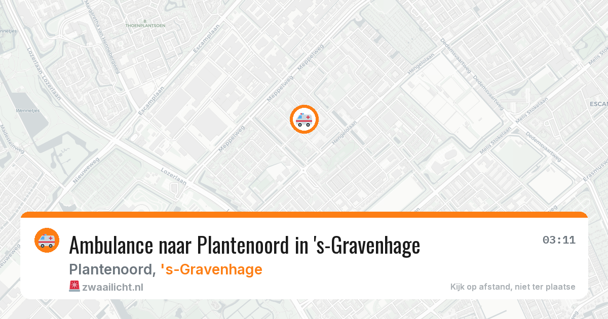 Ambulance naar Plantenoord in 's-Gravenhage — 29 jan 2026