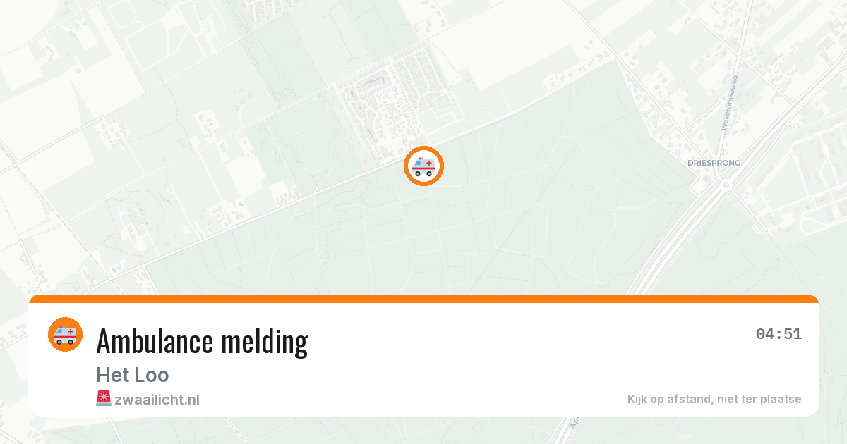 Ambulance melding — 29 jun 2026
