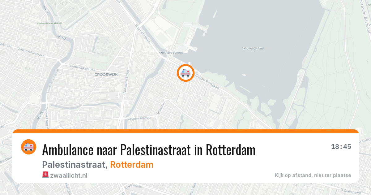 Ambulance naar Palestinastraat in Rotterdam — 15 jun 2026