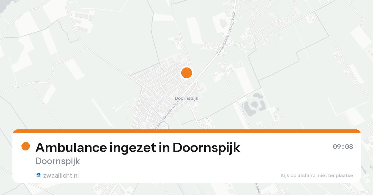 Ambulance ingezet in Doornspijk — 8 feb 2026