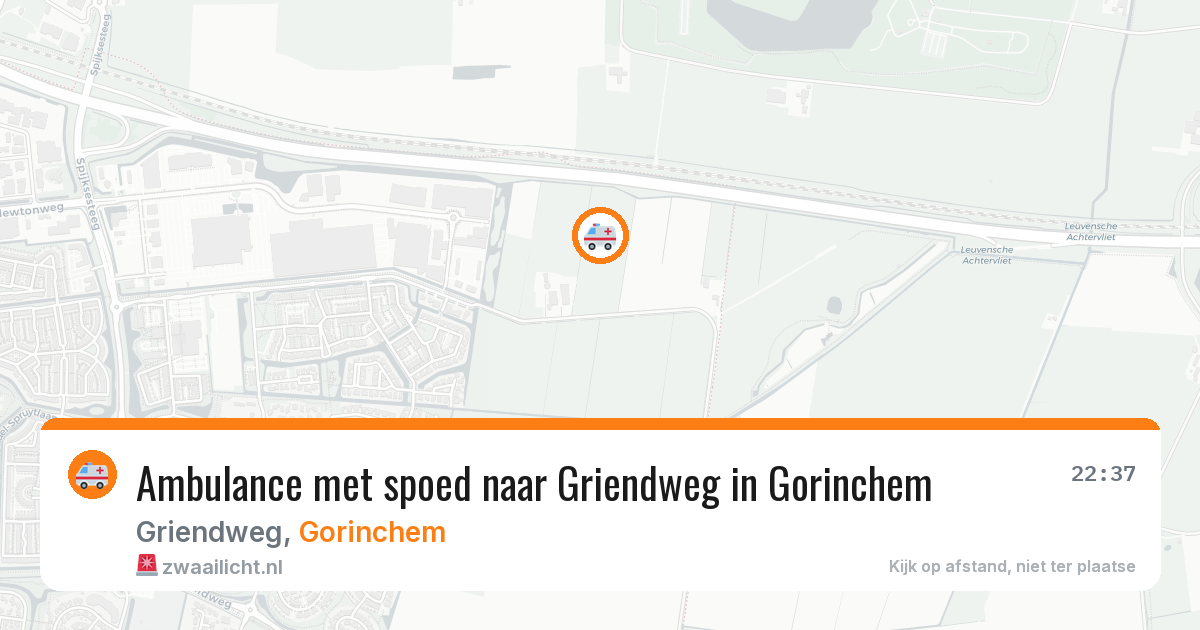 Ambulance met spoed naar Griendweg in Gorinchem — 27 jan 2026