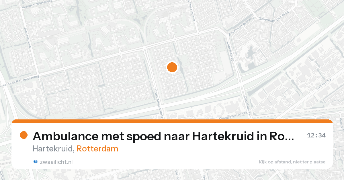 Ambulance met spoed naar Hartekruid in Rotterdam — 7 feb 2026
