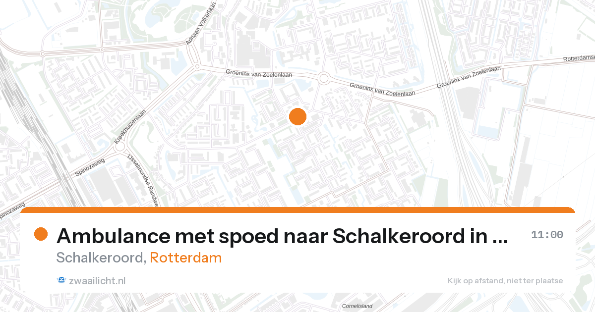 Ambulance met spoed naar Schalkeroord in Rotterdam — 17 jul 2026