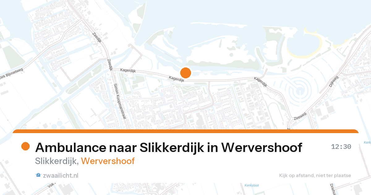 Ambulance naar Slikkerdijk in Wervershoof — 12 jun 2026