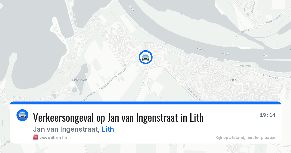 Verkeersongeval op Jan van Ingenstraat in Lith — 24 jan 2026