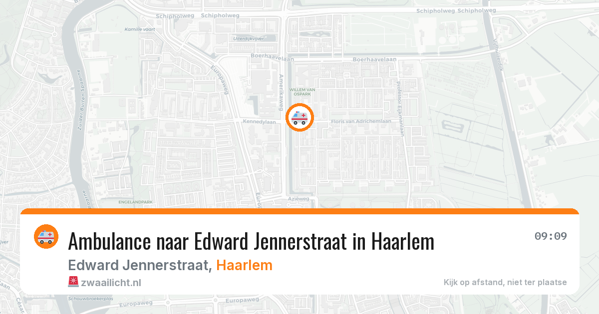 Ambulance naar Edward Jennerstraat in Haarlem — 22 jun 2026