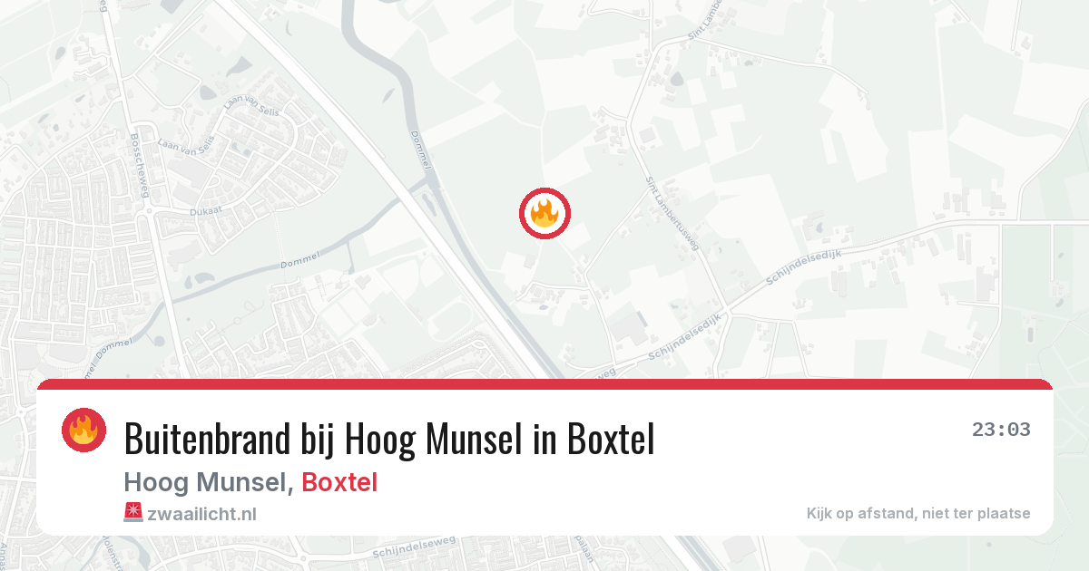 Buitenbrand bij Hoog Munsel in Boxtel — 13 aug 2026