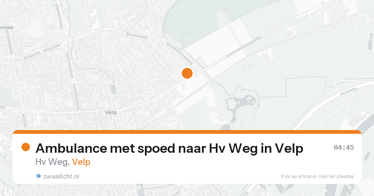 Ambulance met spoed naar Hv Weg in Velp — 22 aug 2026