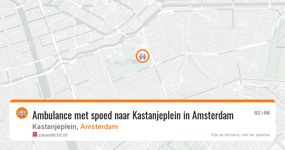 Ambulance met spoed naar Kastanjeplein in Amsterdam — 7 apr 2026