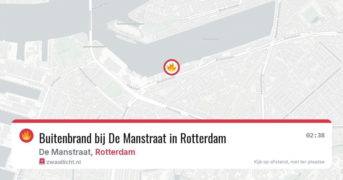 Buitenbrand bij De Manstraat in Rotterdam — 11 aug 2026