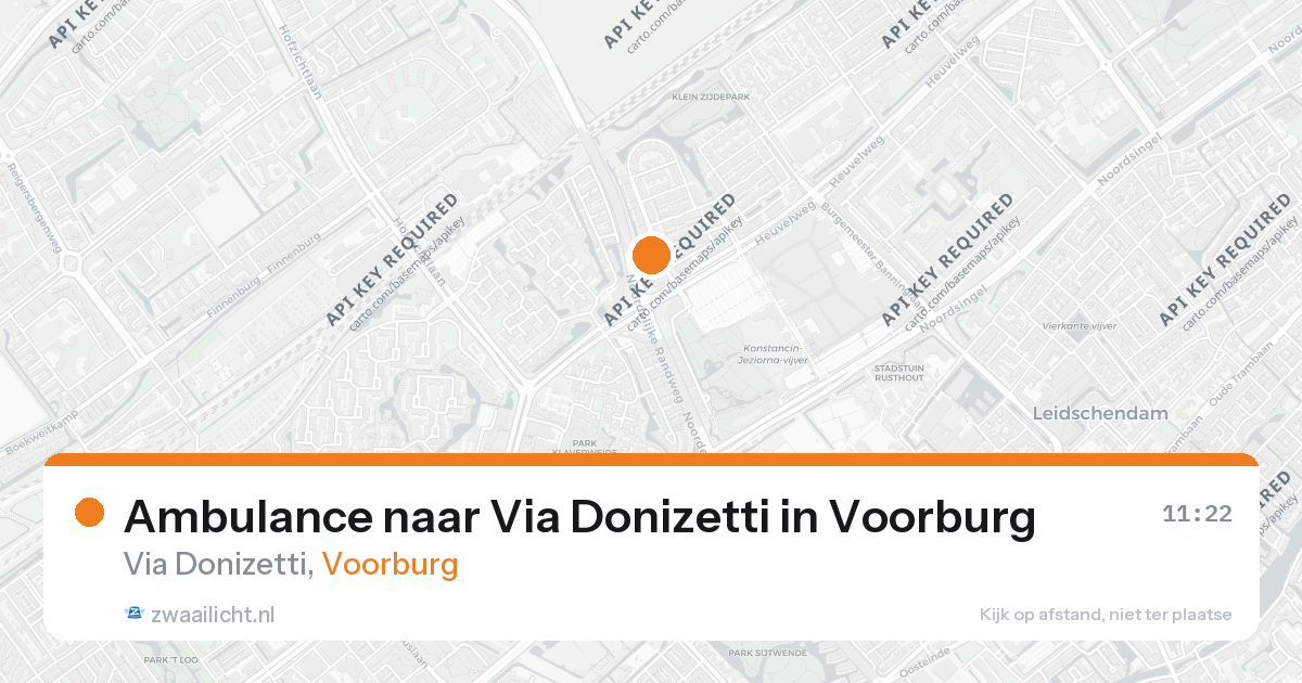 Ambulance naar Via Donizetti in Voorburg — 26 aug 2026